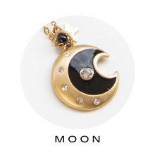 Carica l&#39;immagine nel visualizzatore di Gallery, MOON collana con ciondoli
