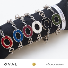 Carica l&#39;immagine nel visualizzatore di Gallery, OVAL collana, bracciale catena e orecchini
