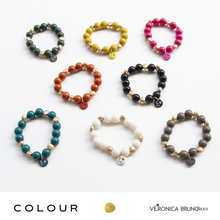 Carica l&#39;immagine nel visualizzatore di Gallery, COLOUR bracciale elastico e collana
