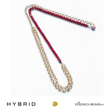 Carica l&#39;immagine nel visualizzatore di Gallery, HYBRID collana lunga con pietre
