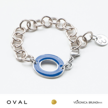 Carica l&#39;immagine nel visualizzatore di Gallery, OVAL collana, bracciale catena e orecchini

