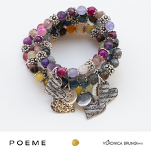Carica l&#39;immagine nel visualizzatore di Gallery, POEME bracciale elastico colori assortiti
