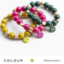 Carica l&#39;immagine nel visualizzatore di Gallery, COLOUR bracciale elastico e collana
