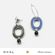 Carica l&#39;immagine nel visualizzatore di Gallery, OVAL collana, bracciale catena e orecchini
