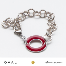 Carica l&#39;immagine nel visualizzatore di Gallery, OVAL collana, bracciale catena e orecchini
