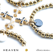 Carica l&#39;immagine nel visualizzatore di Gallery, HEAVEN bracciale elastico con croce
