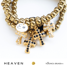 Carica l&#39;immagine nel visualizzatore di Gallery, HEAVEN bracciale elastico con croce
