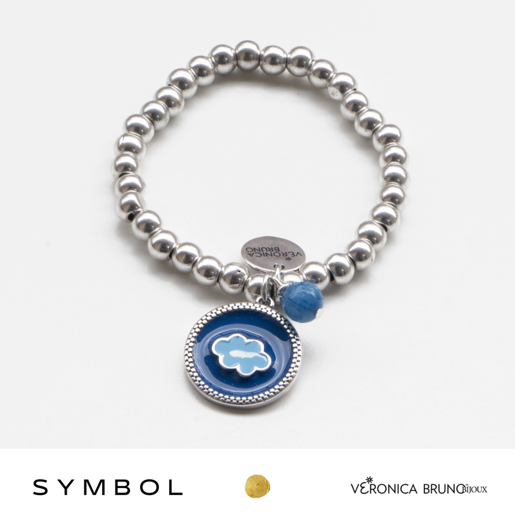 SYMBOL bracciale elastico con ciondolo