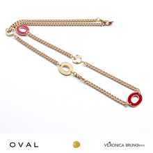 Carica l&#39;immagine nel visualizzatore di Gallery, OVAL collana, bracciale catena e orecchini
